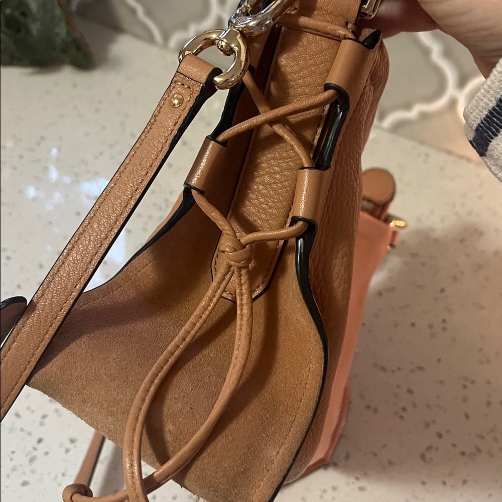 Stuart weitzman Tan Leather Chain Strap Women's Bag Zoey - Picture 5 of 8
